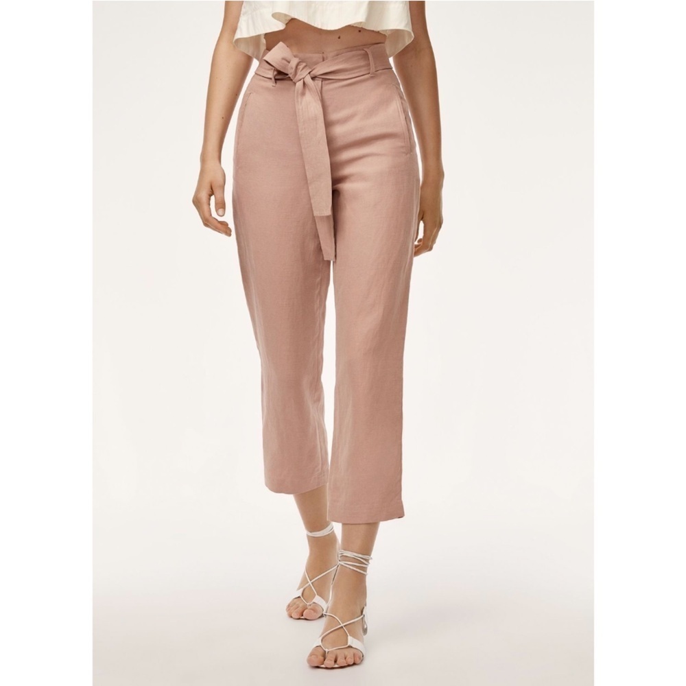 Wilfred | Tie Front Pant Linen Size 2 Aritzia